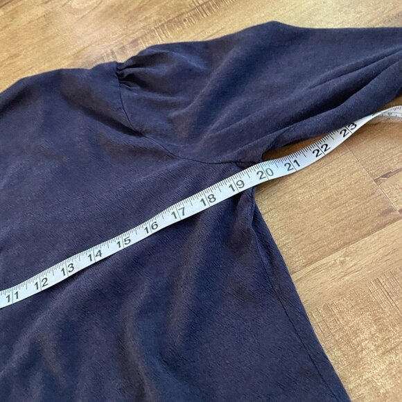 The Odells Women Blue Long Sleeve‎ Blouse Medium M Top - Picture 7 of 7